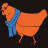 Men's Design By Humans The Hipster Chicken By TabithaDesigns T-Shirt - 2 of 4