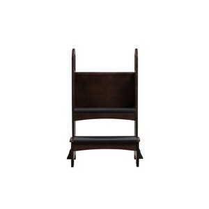 Home Imports Emporium Kids Kitchen Step Stool with Non-slip Mat in Espresso - 1 of 4