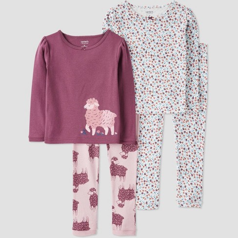 Carter's Just One You®️ Toddler Girls' 2pk Fleece Footed Pajama : Target