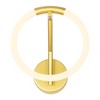 CWI Lighting Hoops 1 Light LED Wall Sconce With Satin Gold Finish - 3 of 4