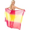 LA LEELA Swimsuit Cover Up Long Women's Summer Pool Beach Wrap Skirt Swimwear Sarong See Through Sheer Coverup Scarf One Size Pink, Solid - 2 of 4