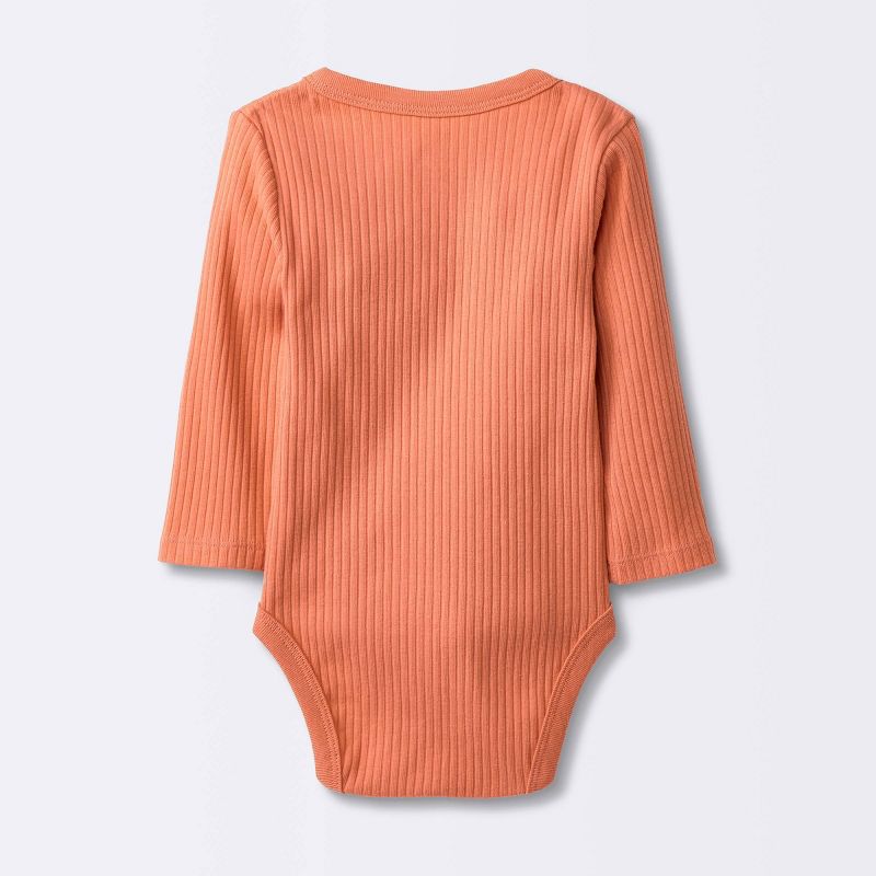 Baby Girls' 3pk Side Snap Long Sleeve Bodysuit - Cloud Island™ Pink, 3 of 6