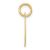 Black Bow Jewelry 14k Yellow Gold Ella Collection Small Fancy Script Initial Pendant A-W - 2 of 4