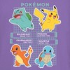 Juniors Womens Pokemon Starters Grid Pokedex T-Shirt - 2 of 4