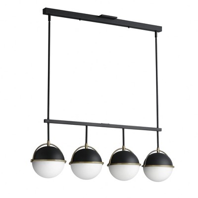 Maxim Lighting Duke 4 - Light Pendant in  Black/Weathered Brass