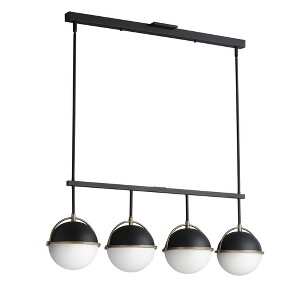Maxim Lighting Duke 4 - Light Pendant in  Black/Weathered Brass - 1 of 3