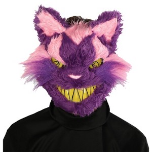 Seasonal Visions Adult Michievous Cat Costume Mask - 16 in. - Purple - 1 of 2