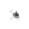 Black Bow Jewelry Sterling Silver Easter Basket Bead Charm - 2 of 3