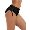 FIONECA Women's Bikini Bottoms Full Coverage Swim Bottoms Mid Waisted Swimsuit Bathing Suit Bottom - 2 of 4