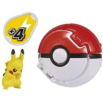 Pokemon Takara Tomy Pokedel-Z Pop n Catch Action Figure - Pikachu Pokeball