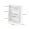 AZL1 Life Concept Decorative Bookshelf Three Tier Kids Book Rack Natural Wood Book Display Shelf for Children, White, 22.83"*7.09"*31.5" - 3 of 4