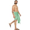 LA LEELA Men's Beach Cover Up Swimwear Sarong Wrap One Size Green Palm Tree - 4 of 4