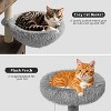 Hidden Litter Box Enclosure with Cat Tree Tower, 2-in-1 Cat Condo with Hammocks, Perches, Scratching Posts & Basket - 4 of 4