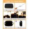 BestParts 105L Waterproof Collapsible Laundry Hamper with Lid & Bamboo Handles, Removable Bag, Black - 3 of 4