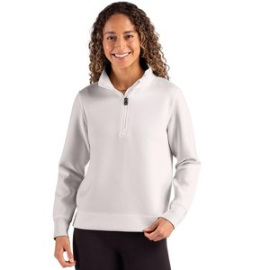 Cutter & Buck Roam Epic Versatility Recycled Womens Quarter Zip Pullover - 1 of 2