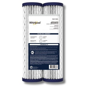 Whirlpool 10" x 2.5" Whole House Pleated Water Filter, 20 Micron, NSF Certified, WHKF-WHPL - 1 of 4