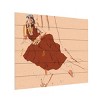 Trademark Fine Art Francesco Gulina Girl Lying on Sofa Wood Slat Art - 2 of 4