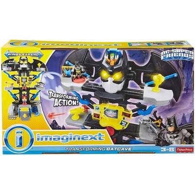 Fisher Price DC Super Friends Imaginext Transforming Batcave Figure Set ...