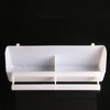 White Bird Food Dispenser, Large Capacity Hanging Feeder Cups for Parrots & Pigeons, Extended Pet Cage Feeding Box with Water Bowl - 2 of 4