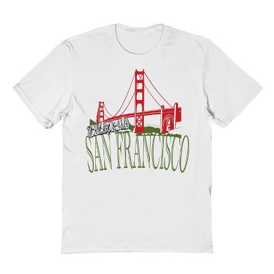 Rerun Island Men's Cali San Francisco Short Sleeve Graphic Cotton T-Shirt
