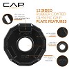 CAP Barbell 2.5lbs 2" Olympic Pro Rubber Coated Cast Iron Plate 6pc - Black - 3 of 4