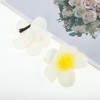 Unique Bargains Plumeria Hair Clip Yellow White 2 Pcs - 3 of 4
