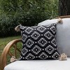 18" x 18" Hand Woven Southwest Geometric Patten Decorative Indoor/Outdoor Accent Throw Pillow - 2 of 4