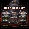 Bear Mountain BBQ All Natural Hardwood Gourmet Blend, Hickory, and Apple Smoker Pellets for Outdoor Grilling, 20 Pound Bag Each - 3 of 4