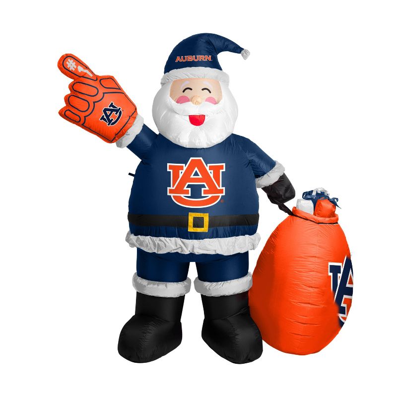 NCAA Auburn Tigers Inflatable Santa, 1 of 2