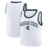 NCAA Michigan State Spartans Women's White Cropped Jersey - 3 of 3