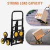 Stair Climber Hand Truck, 330 lb Capacity Foldable Cart with Telescopic Handle and Rubber Wheels - 4 of 4