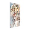 Stupell Industries Floral Portrait of Girl Wall Plaque Art, 13" x 19" - 2 of 4