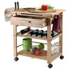 Finland Kitchen Cart Wood/Natural - Winsome - image 3 of 4