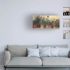 Trademark Fine Art -Carol Rowan 'Kathleens Geraniums' Canvas Art - 3 of 4