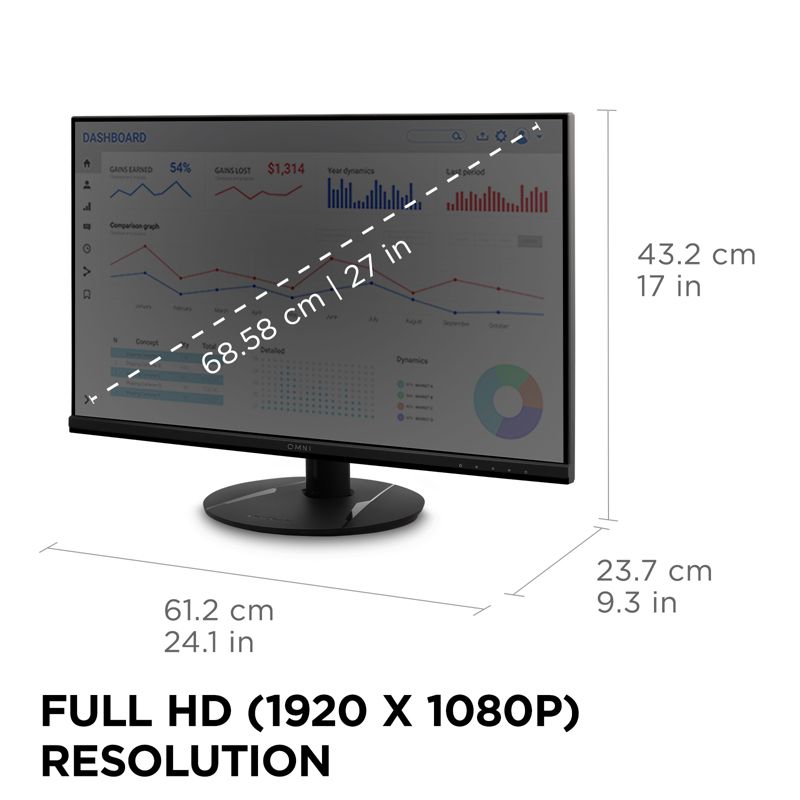 ViewSonic VX2716 27 Inch 1080p 1ms 100Hz Gaming Monitor with IPS Panel, AMD FreeSync, Eye Care, HDMI and DisplayPort, 5 of 11