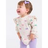 RuffleButts Baby Girls Sweatshirt Bubble Romper - 3 of 4