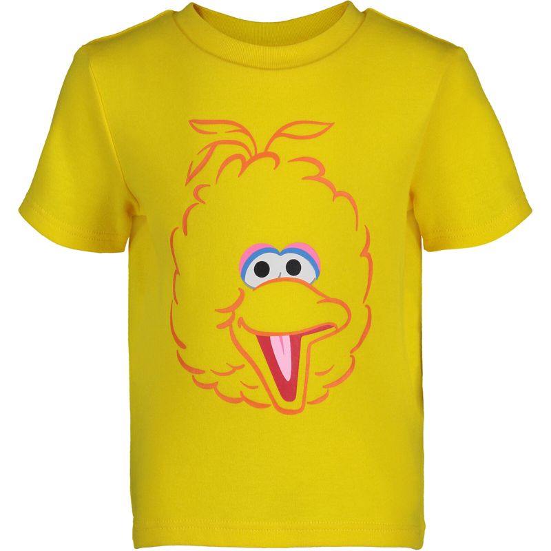 Sesame Street Bert and Ernie Oscar the Grouch Big Bird 4 Pack T-Shirts Toddler , 5 of 9