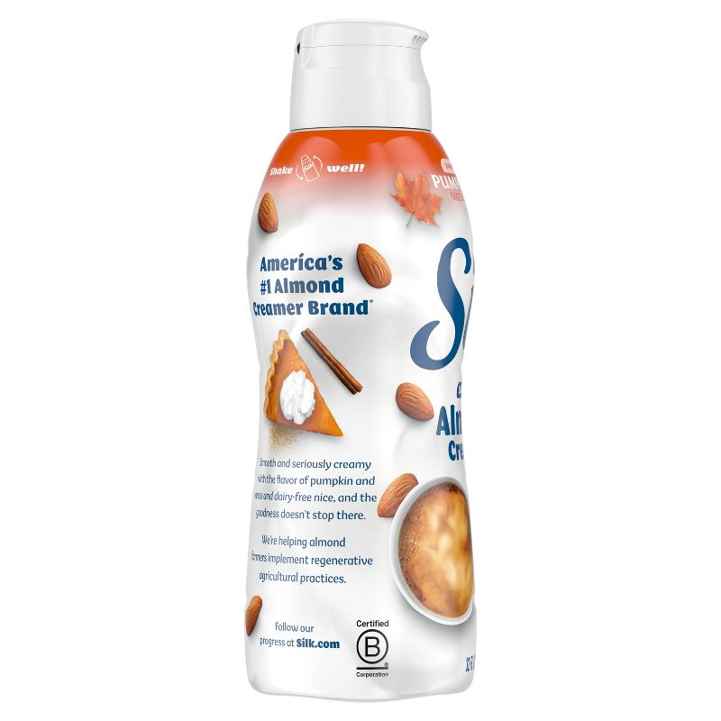 Silk Pumpkin Spice Dairy-Free Almond Milk Coffee Creamer - 1qt, 3 of 10