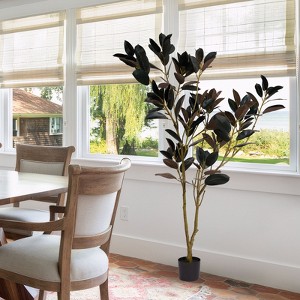 NicBex Dual-Tone Artificial Plant, Fake Iron Tree Floor Faux Plant for Living Room Office Corner, Luxury Indoor/Outdoor Bonsai Decor - 1 of 4