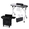 Byootique Manicure Table Nail Desk & Rolling Makeup Train Case Kit - 2 of 4