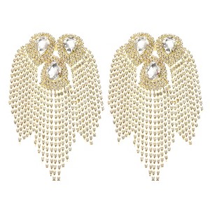 Unique Bargains Elegant Shiny DIY Applique Rhinestone Patches 2 Pcs - 1 of 4