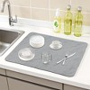 REGALWOVEN Diatomaceous Stone Dish Drying Mat with Texture for Kitchen Counter, Dishes, Cups, and Utensils 1 Pc - 2 of 4