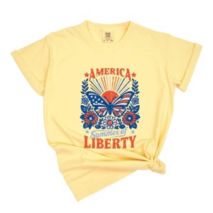 Simply Sage Market America Summer Of Liberty Distressed Garment Dyed Tee - 1 of 4