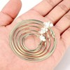 Clip - on Hoop Earrings, Gold Non - Piercing Set for Women Fashionable Hypoallergenic - 4 of 4