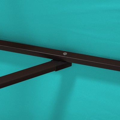 Turquoise 9 Ft Tilting Patio Umbrella with Steel Pole
