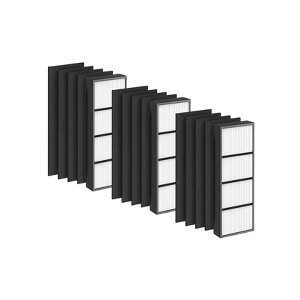 Nispira True HEPA + Activated Carbon Replacement Filters Compatible with Finn Air Purifier Part RFT9908. 3 Sets - 1 of 4