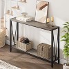 Console table,43 inch 2-story entrance table,narrow sofa table with storage space,for living room,hallway and foyer - 2 of 4