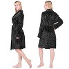 PAVILIA Short Robes for Women, Plush Soft Bathrobe Womens Lightweight, Fluffy Fuzzy Robe Knee Length, Shower Spa - 2 of 4