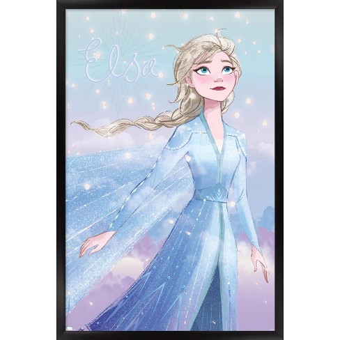 Trends International Disney Frozen - Elsa Glance Framed Wall Poster ...