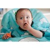 Grabease Allover Waterproof Bib for Self-Feeding Infants and Toddlers, Machine Washable, Ages 6-24 Months, Teal - 2 of 4